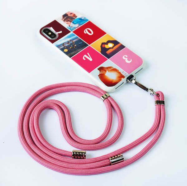 Koord voor telefoonhoesje - Roze